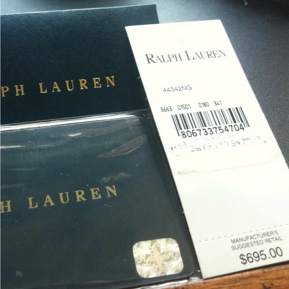 WRALPH LAUREN Tartan Plaid Laptop Briefcase Crossbody Messenger Bag RARE - Picture 13 of 17